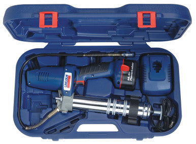 Lincoln Industrial 1442 PowerLuber 14.4 Volt Cordless Grease Gun with 1 Battery and Carrying Case, Max Operating Pressure 7500 PSI