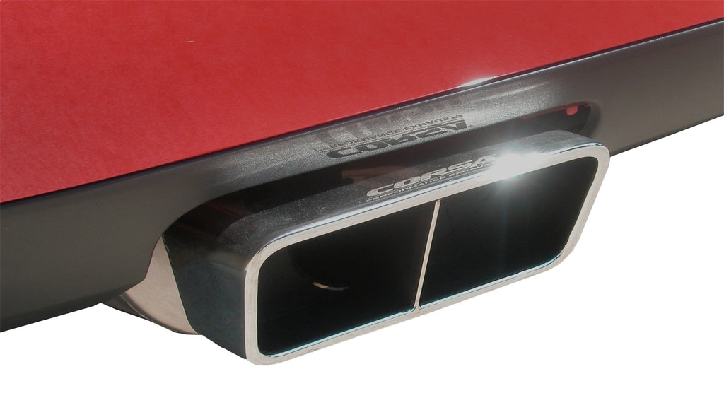Corsa Performance 14436 2.5in. Cat-Back Dual Rear Exit with GTX Polished Tips for Select Dodge Challenger