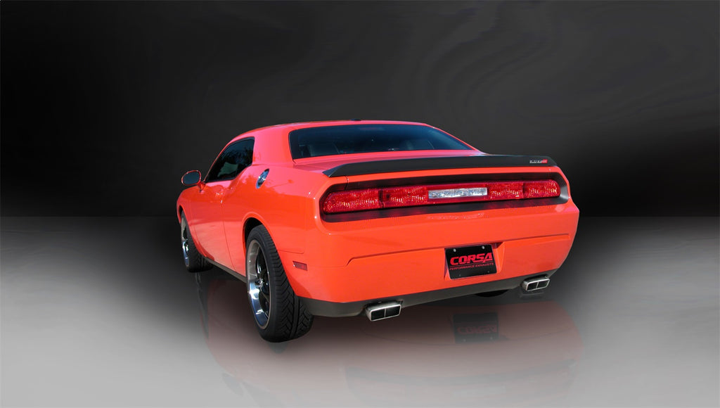 Corsa Performance 14438 2.75in. Cat-Back Dual Rear Exit with GTX Polished Tips for Select Dodge Challenger