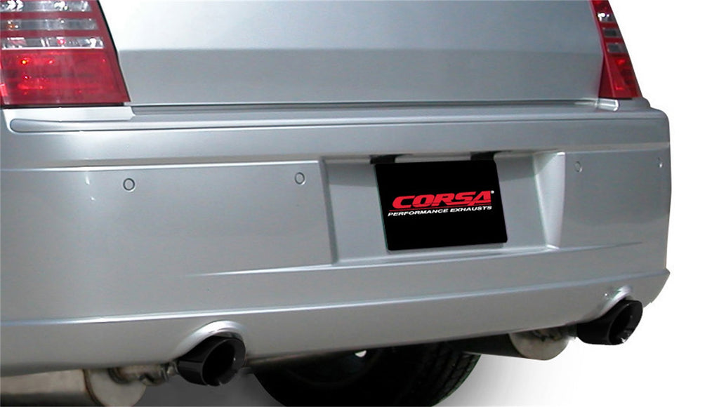 Corsa Performance 14439BLK 2.5in. Cat-Back Dual Rear Exit with Single 3.5in. Black PVD Pro-Series Tips for Select Chrysler 300, Dodge Charger, Dodge Magnum