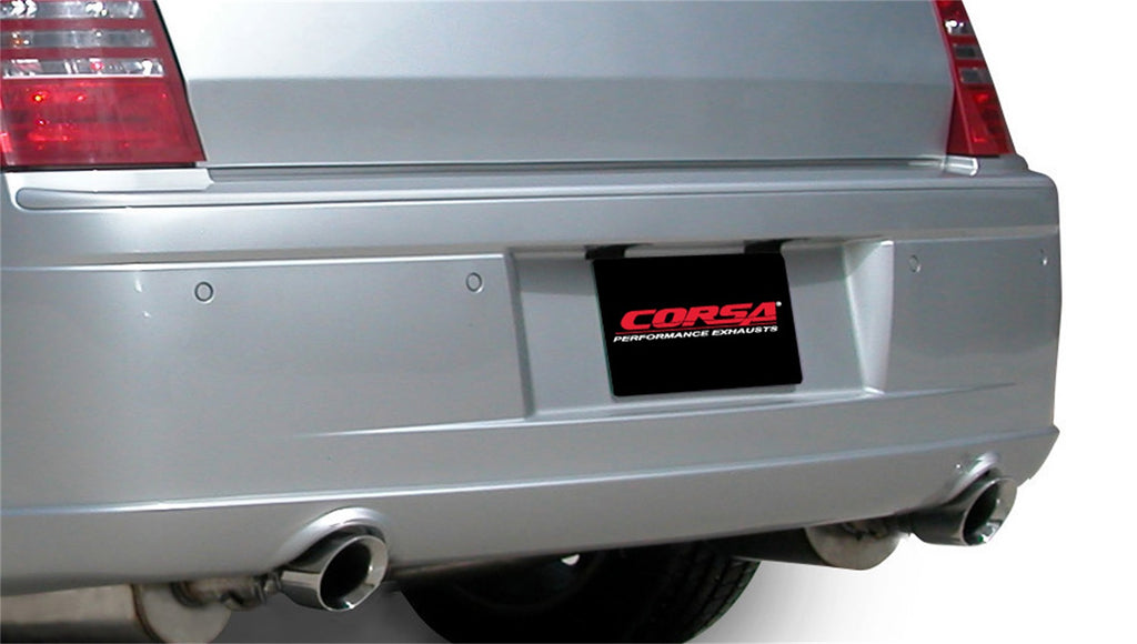 Corsa Performance 14439 2.5in. Cat-Back Dual Rear Exit with Single 3.5in. Polished Pro-Series Tips for Select Chrysler 300, Dodge Charger, Dodge Magnum