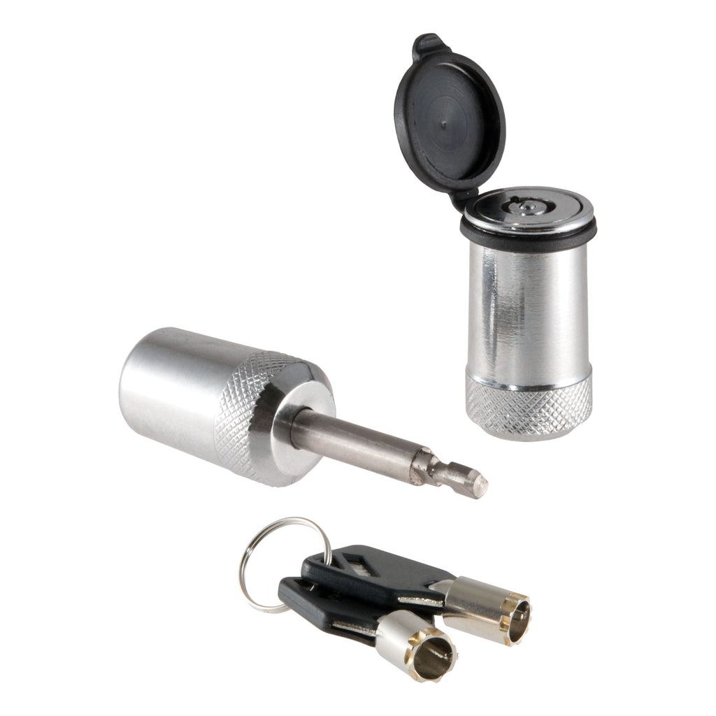 CURT 23541 CURT 23541 Trailer Coupler Lock; 1/4-Inch Pin Diameter; Up to 7/8-Inch Span - Truck Part Superstore