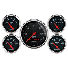 Load image into Gallery viewer, AutoMeter 1450 GAUGE KIT, 5 PC., 3 3/8" &amp; 2 1/16", GPS SPEEDOMETER, DESIGNER BLACK