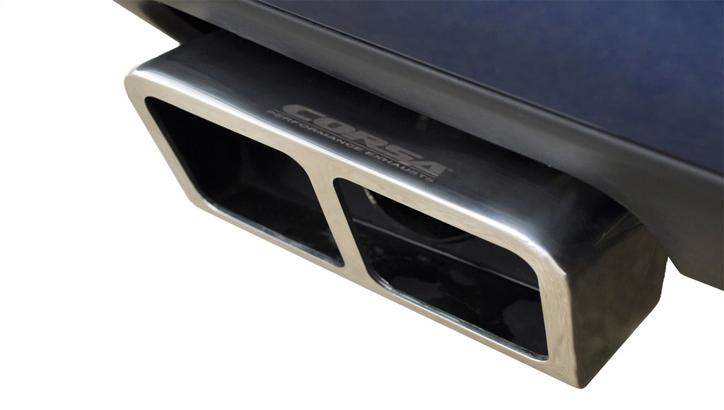 Corsa Performance 14529 2.5in. Cat-Back Dual Rear Exit with GTX2 Polished Tips for Select Dodge Challenger