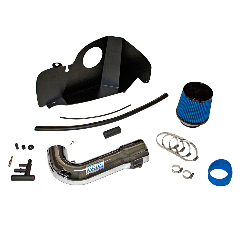 BBK Performance Parts 1452 2018-23 FORD MUSTANG 5.0 GT COLD AIR INTAKE KIT - Powder Coated Chrome FINISH for Select Ford Mustang