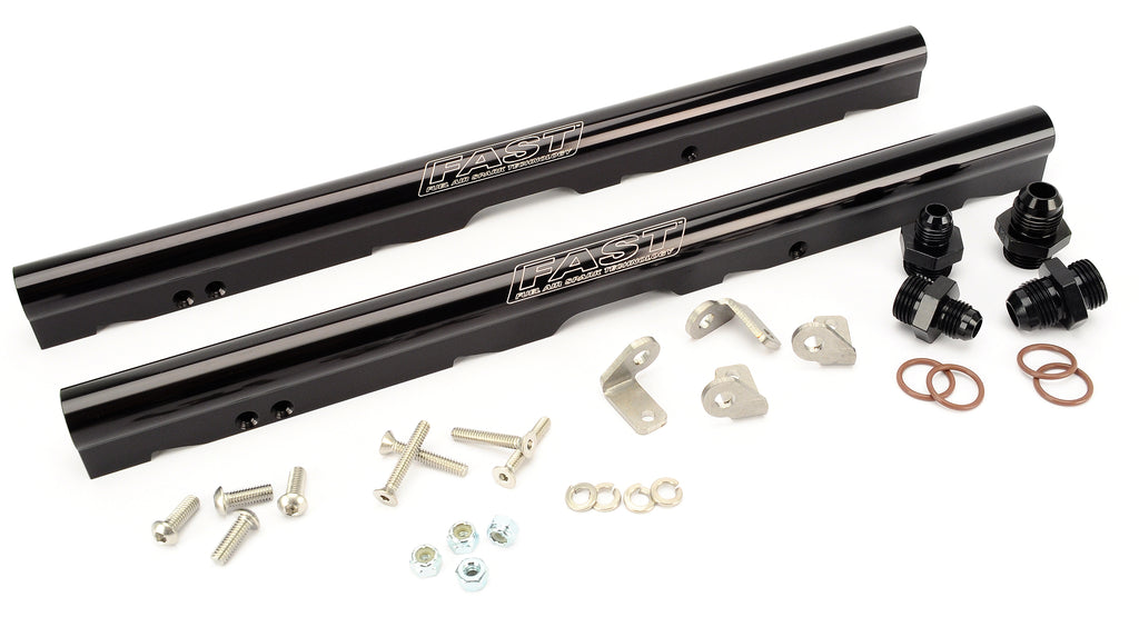FAST 146032B-KIT Black Billet Fuel Rail Kit for LS1 and LS6 LSXr 102mm Intake Manifolds