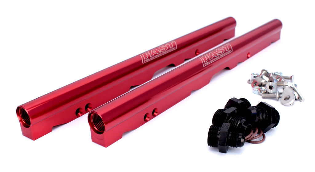 FAST 146033-KIT Red Billet Fuel Rail Kit for LS2 LSXr 102mm Intake Manifolds