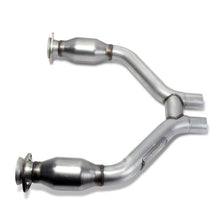 Load image into Gallery viewer, BBK Performance Parts 1465 2015-2017 MUSTANG V6 SHORT MID H PIPE WITH CONVERTERS for Select Ford Mustang
