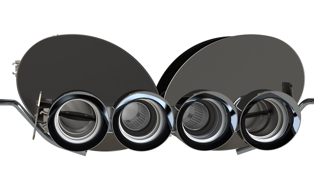 Corsa Performance 14776BLK 2.75in. Valve-Back w Dual Mode NPP; Dual Rear Exit with Quad 4.5in. Polished Pro for Select Chevrolet Corvette