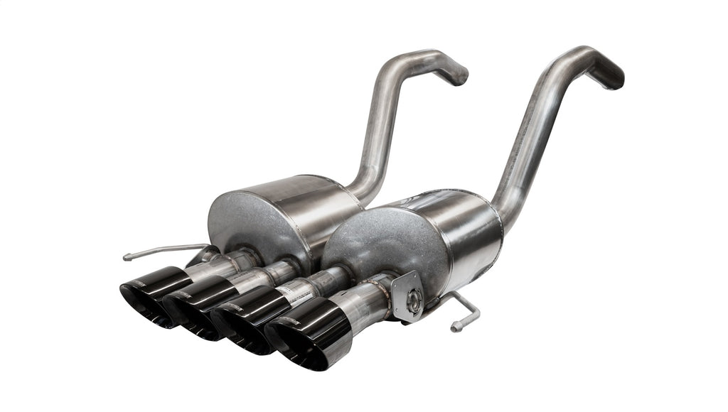 Corsa Performance 14777BLK 2.75in. Axle-Back w Dual Mode NPP; Dual Rear Exit with Quad 4.5in. Polished Pro- for Select Chevrolet Corvette