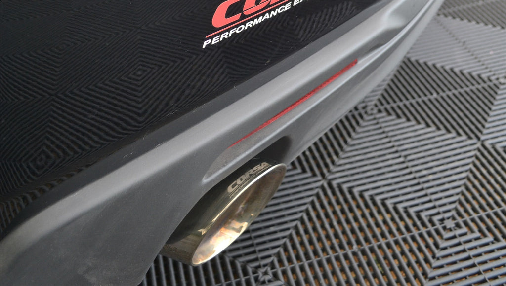 Corsa Performance 14785 2.75in. Axle-Back Dual Rear Exit with Single 4.5in. Polished Pro-Series Tips for Select Chevrolet Camaro