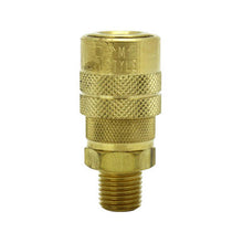 Load image into Gallery viewer, Milton S-716 Industrial Air Coupler 1/4" NPT Male Brass Quick Connect Coupler, M-Style®