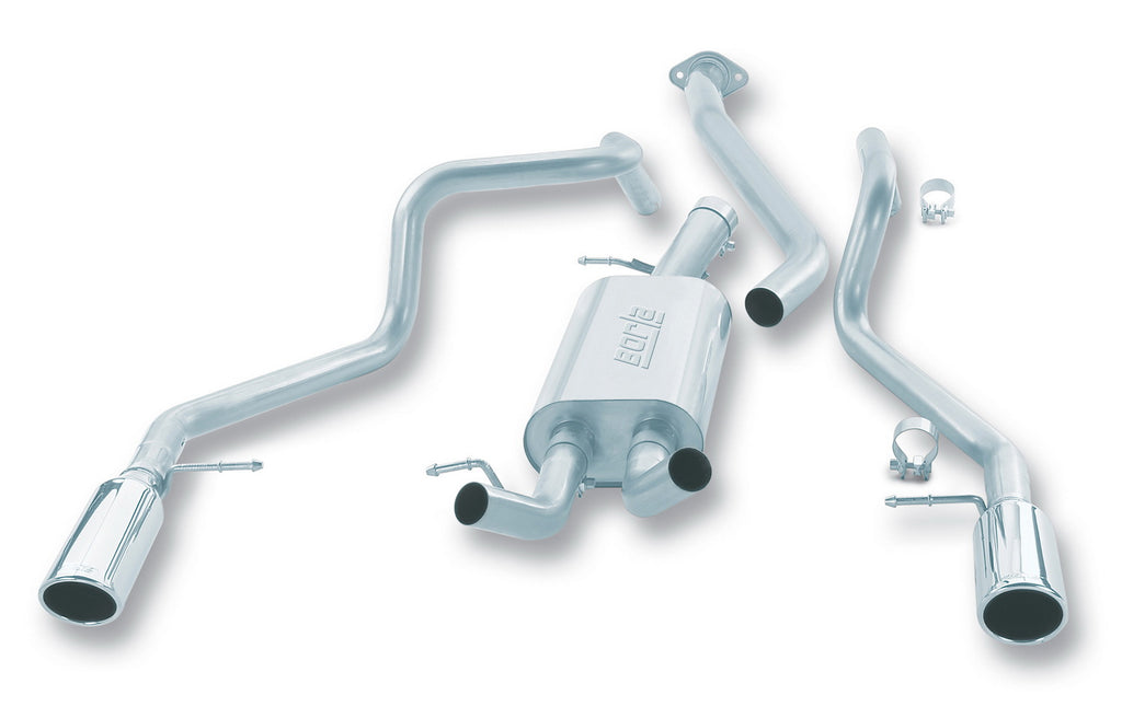 Borla 14824 Cat-Back Exhaust System - Touring for Select Chevrolet Silverado 1500, Chevrolet Silverado Classic, GMC Sierra 1500, GMC Sierra Classic
