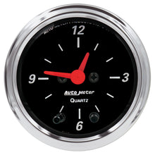 Load image into Gallery viewer, AutoMeter 1484 GAUGE, CLOCK, 2 1/16", 12HR, ANALOG, DESIGNER BLACK