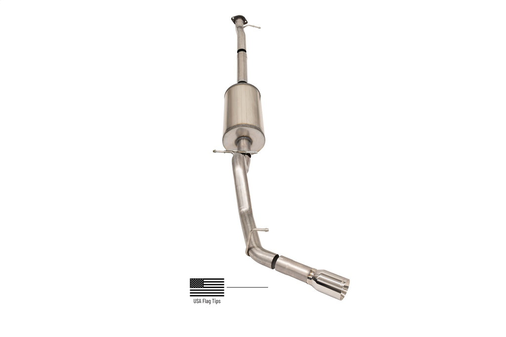 Corsa Performance 14928USA 3.0in. Cat-Back Single Side Exit with Single 4.0in. Straight-Cut Tips for Select Chevrolet Colorado