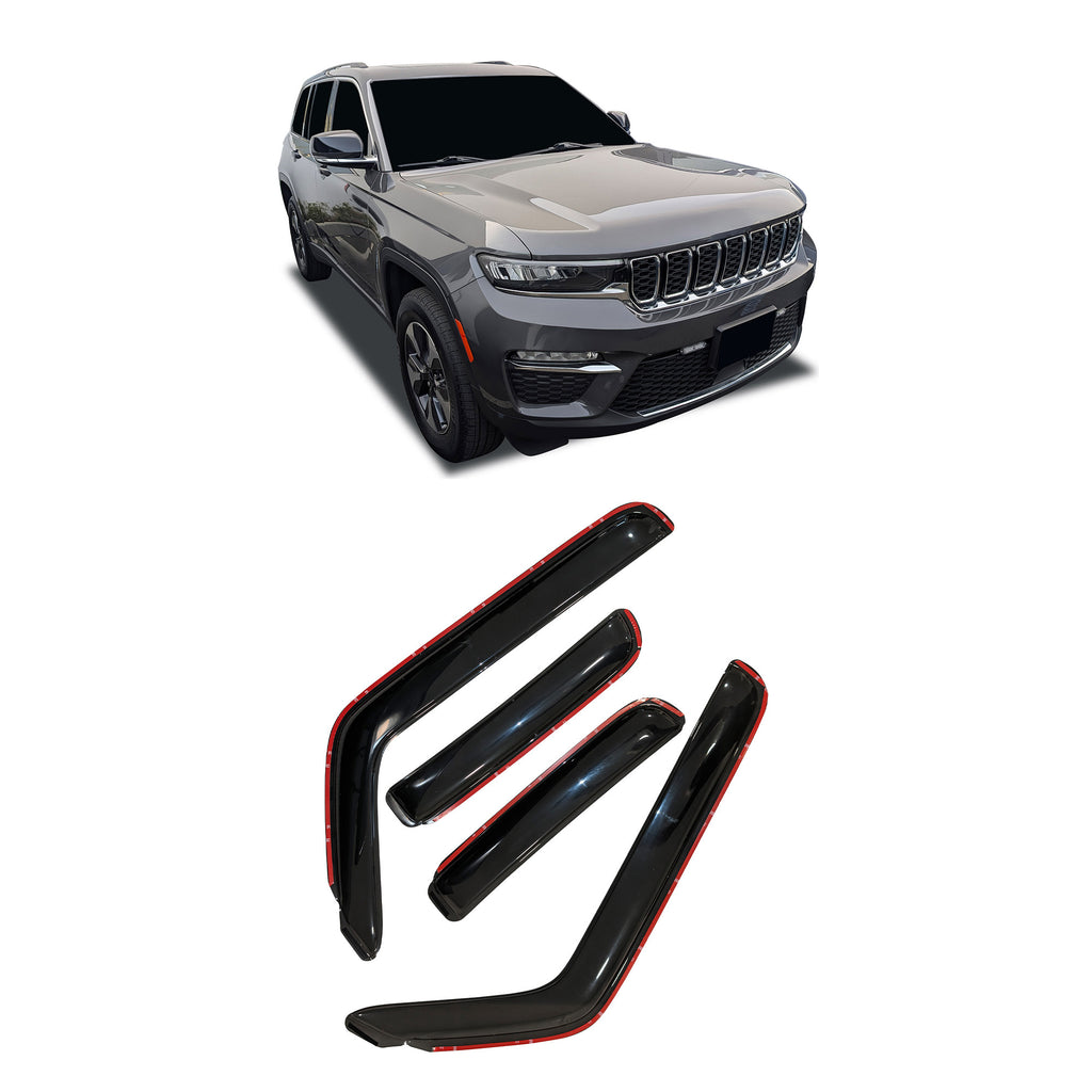 Black Horse Off Road 1494252IN Rain Guards for Select Jeep Grand Cherokee