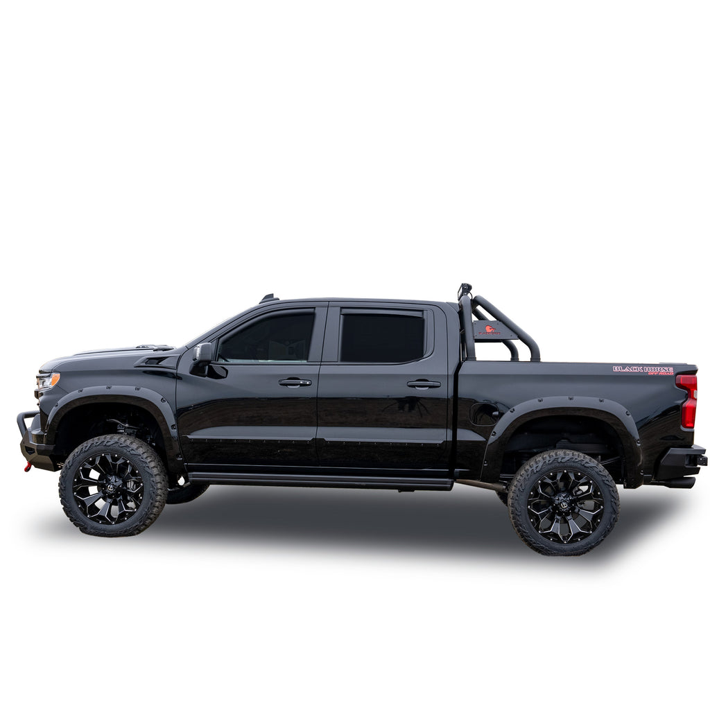 Black Horse Off Road 1494805IN Rain Guards for Select Chevrolet Silverado 1500, Chevrolet Silverado HD, Chevrolet Silverado HD, GMC Sierra 1500, GMC Sierra HD, GMC Sierra HD