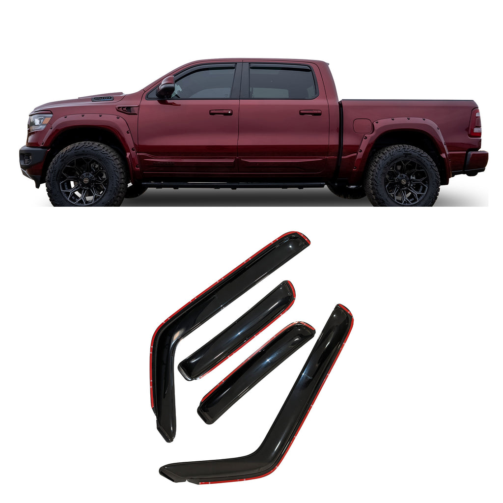 Black Horse Off Road 1494813IN Rain Guards for Select Ram