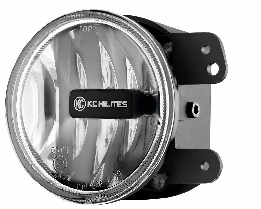 KC HiLiTES 1494 KC G4 Gravity LED 4in SAE ECE Fog 1-Light - 2007-2009 Jeep Wrangler JK 2/4-Door for Select Jeep Wrangler