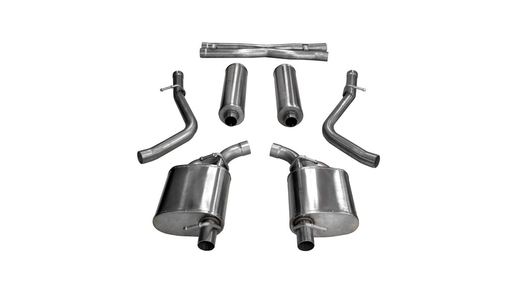 Corsa Performance 14972 2.5in. Cat-Back Dual Rear Exit without Tips for Select Chrysler 300, Dodge Charger