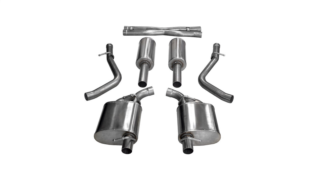 Corsa Performance 14973 2.5in. Cat-Back Dual Rear Exit without Tips for Select Chrysler 300, Dodge Charger