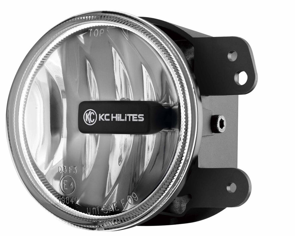 KC HiLiTES 1497 G4 Gravity LED 4" SAE ECE Fog 1-Light - 2010-2018 Jeep Wrangler JK 2/4-Door for Select Jeep Wrangler, Jeep Wrangler JK