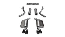 Load image into Gallery viewer, Corsa Performance 14985BLK 2.5in. Cat-Back Dual Rear Exit with Twin 3.5in. Black PVD Pro-Series Tips for Select Dodge Challenger