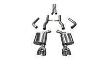 Load image into Gallery viewer, Corsa Performance 14989 2.75in. Cat-Back Dual Rear Exit with Twin 3.5in. Polished Pro-Series Tips for Select Dodge Challenger