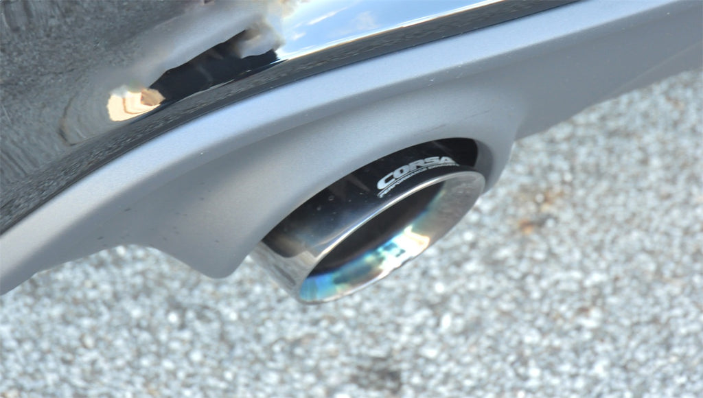 Corsa Performance 14996 2.75in. Cat-Back Dual Rear Exit with Single 4.5in. Polished Pro-Series Tips for Select Dodge Charger