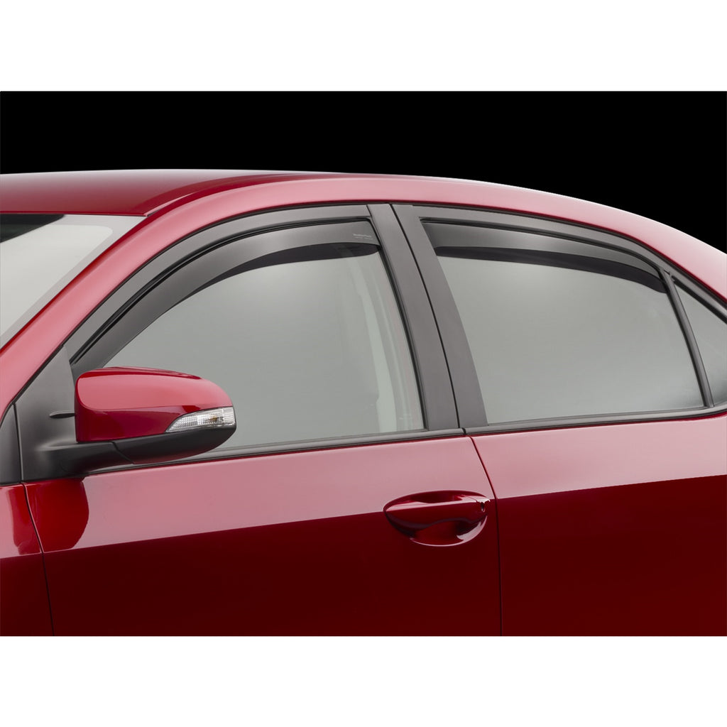 14C-Corolla-(Excl-Hatchback)Front--Rear-Side-Window-Deflectors-Dark-Smoke