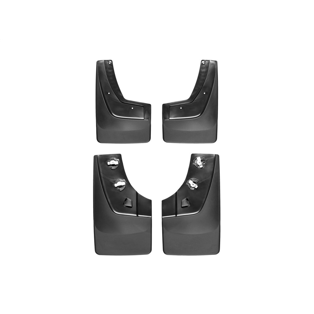 14C-SierraSierra-Denali-Black-No-Drill-Mudflaps-Front--Rear-Set
