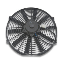 Load image into Gallery viewer, 14In-High-Performance-Electri-Fan-Straight-Bladew-Red-Chevy-Bowtie-Emblem-Pusher-Only
