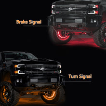 Load image into Gallery viewer, 14Inch-Led-Wheel-Light-Kits---16-Million-Colors---Turn-Signal--Brake-Function