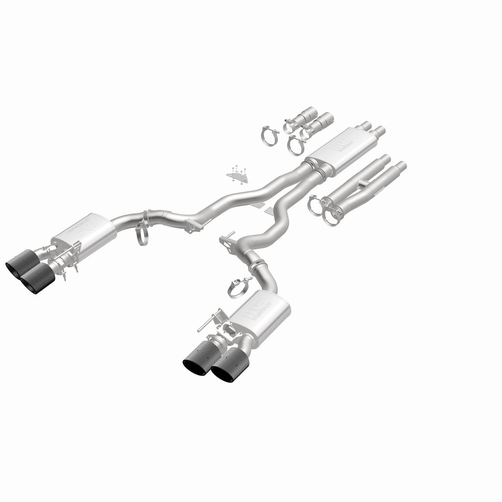 MagnaFlow Exhaust Products 19695 xMOD Series Carbon Fiber Tips Cat-Back System for Select Ford Mustang