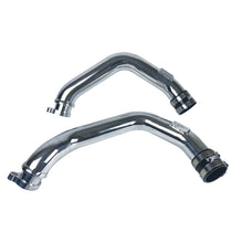 Load image into Gallery viewer, 15-16-Bmw-M3-(F80)-L6-Twin-Turbo-Polished-Intercooler-Charge-Pipe-W-18In-Female-Npt-Bungs