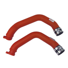 Load image into Gallery viewer, 15-16-Bmw-M3(F80)M4-(F8283)-3.0L-L6-Twin-Turbo-2Pc-Aluminum-Int.-Charge-Pipe---Wrinkle-Red