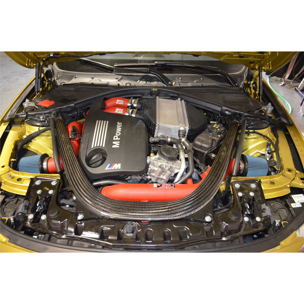 15-16-Bmw-M3(F80)M4-(F8283)-3.0L-L6-Twin-Turbo-2Pc-Aluminum-Int.-Charge-Pipe---Wrinkle-Black