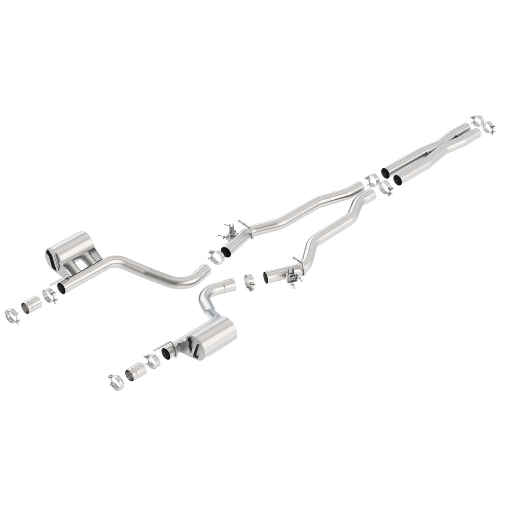 15-16-Dodge-Charger-Hellcat-6.2L-V8-Atak-Catback-Exhaust-W-Valves-No-Tips-Factory-Valance