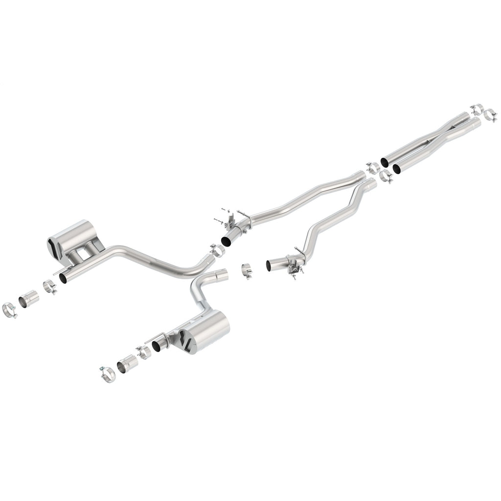 15-16-Dodge-Charger-Srt-392-6.4L-No-Tip-Single-Split-Rear-Exit-Atak-W-Valves-Exhaust