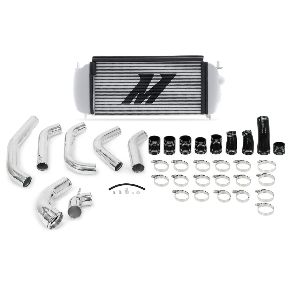 15-16-Ford-F-150-Ecoboost-3.5L-Silver-Performance-Intercooler-Kit-W-Polished-Pipes