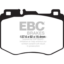 Load image into Gallery viewer, 15-16-Mercedes-Benz-C400-(W205)-3.0-Twin-Turbo-4-Matic-Greenstuff-Front-Brake-Pads