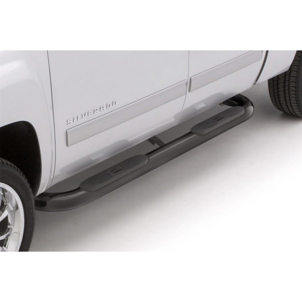 15-17-Chevy-Colorado-Crew-Cab-4In.-Oval-Curved-Steel-Nerf-Bars---Black