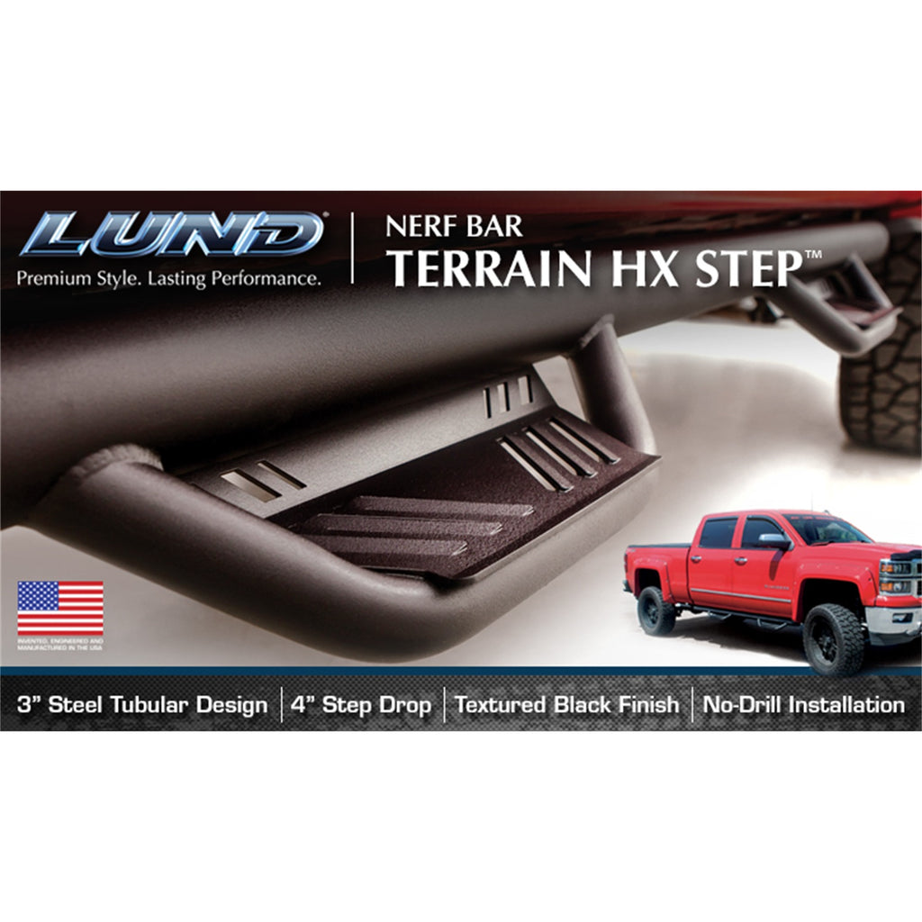 15-17-Chevy-Colorado-Ext.-Cab-Terrain-Hx-Step-Nerf-Bars---Black