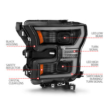 Load image into Gallery viewer, 15-17-Ford-F-150-Led-Projector-Headlights---W-Light-Bar-Switchback-Black-Housing