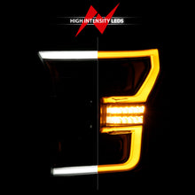 Load image into Gallery viewer, 15-17-Ford-F-150-Led-Projector-Headlights---W-Light-Bar-Switchback-Black-Housing