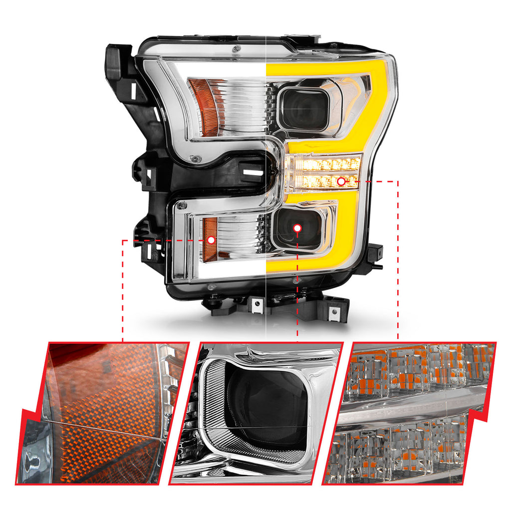 15-17-Ford-F-150-Led-Projector-Headlights---W-Light-Bar-Switchback-Chrome-Housing