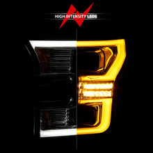 Load image into Gallery viewer, 15-17-Ford-F-150-Led-Projector-Headlights---W-Light-Bar-Switchback-Chrome-Housing