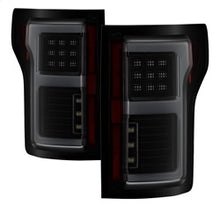 Load image into Gallery viewer, 15-17-Ford-F-150-Led-Tail-Lights-(WBlind-Spot)---Black-Smoke-(Alt-Yd-Ff15015bs-Lbled-Bsm)