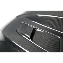 Load image into Gallery viewer, 15-17-Ford-Mustang-(Excl.-Gt350Gt350r)-Double-Sided-Carbon-Fiber-Cowl-Hood