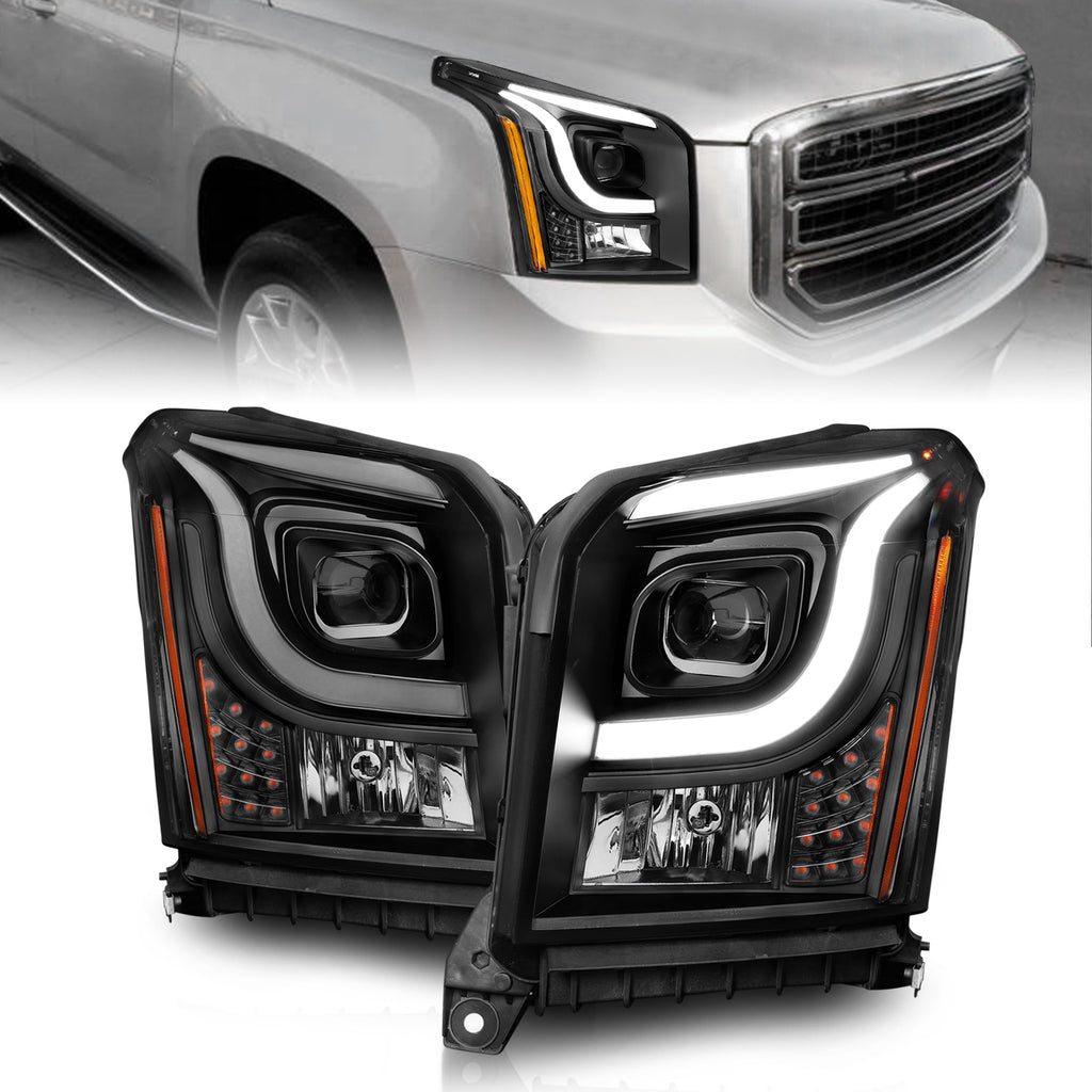 15-17-Gmc-YukonYukon-Xl-Projector-Headlights-Black-HousingClear-Lens-(W-Light-Bars)